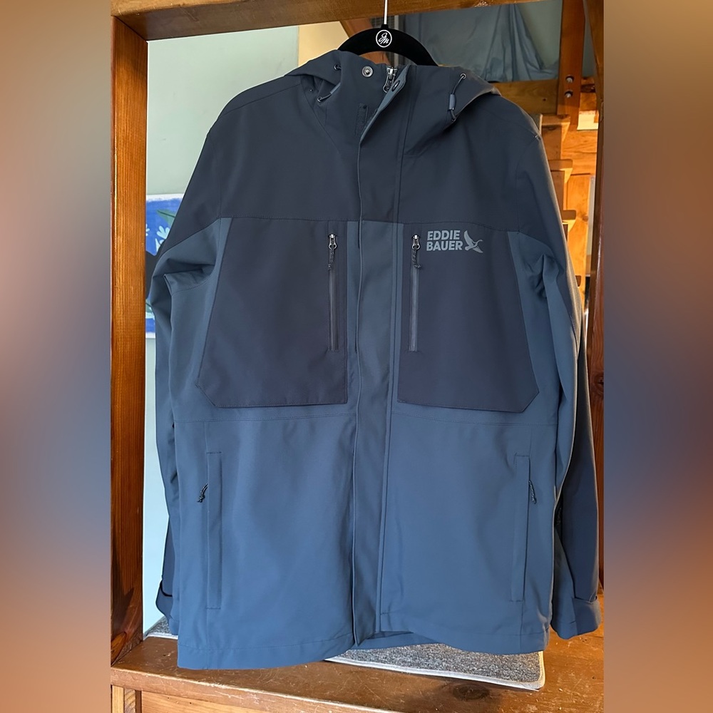 Eddie Bauer Men's Funski Waterproof Ski Shell Jacket - Small